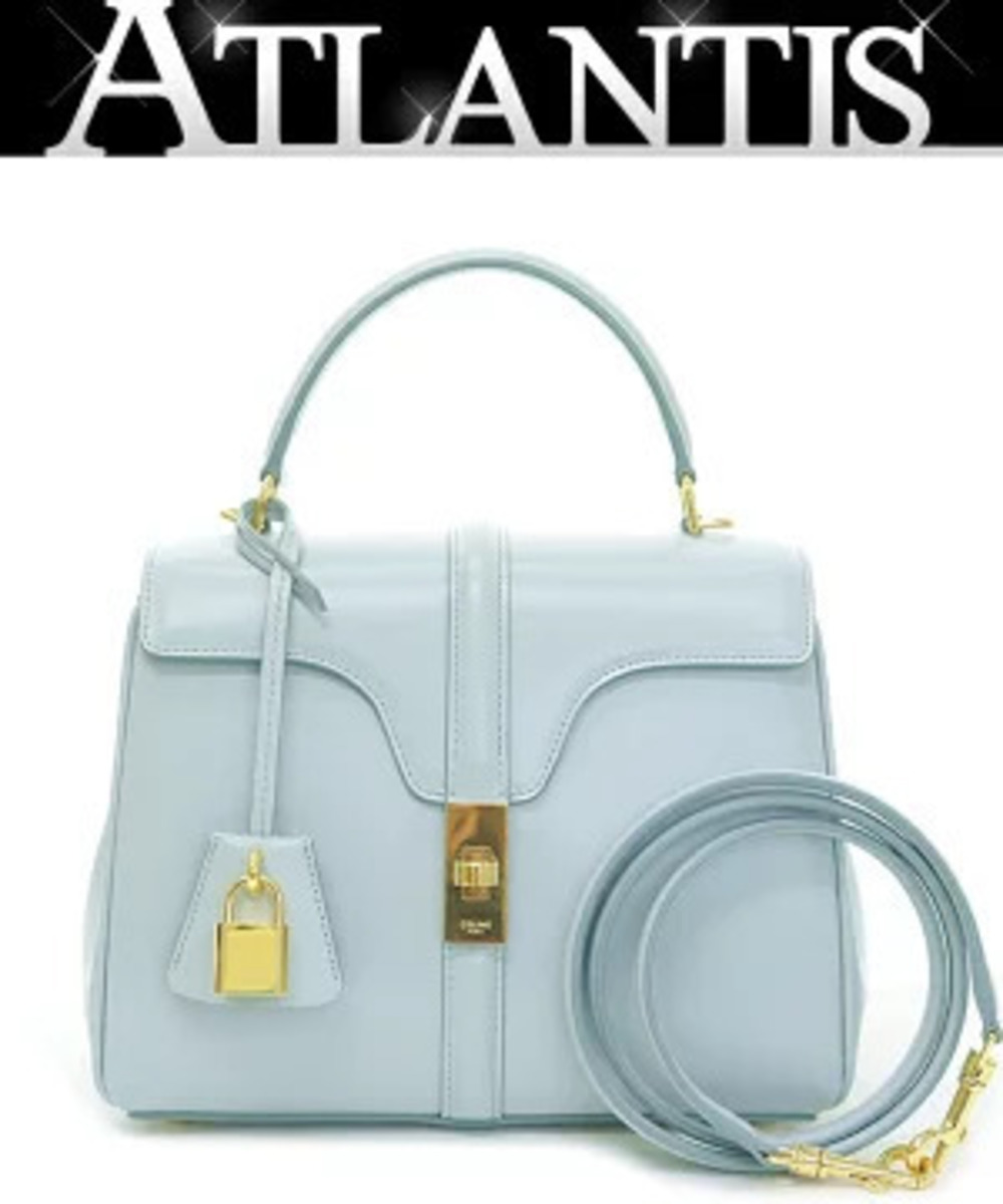 Celine Seize Bag Soft Blue Calfskin